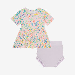 Posh Peanut Estelle S/S Basic Peplum Top & Bloomer Set, Posh Peanut, cf-size-12-18-months, cf-size-18-24-months, cf-size-2t, cf-size-3-6-months, cf-size-6-12-months, cf-type-2pc-set, cf-vendo