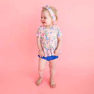 Posh Peanut Nicole S/S Basic Peplum Top & Bloomer Set, Posh Peanut, cf-size-6-12-months, cf-type-2pc-set, cf-vendor-posh-peanut, Nicole, Posh Peanut, Posh Peanut Basic Peplum Top & Bloomer Se