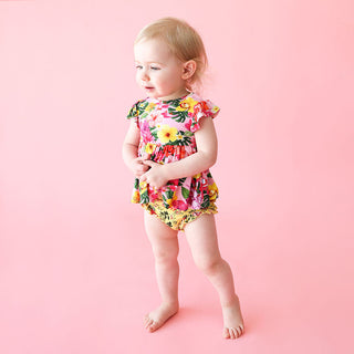 Posh Peanut Malana Ruffled Capsleeve Basic Peplum Top & Bloomer Set, Posh Peanut, cf-size-12-18-months, cf-size-3-6-months, cf-size-6-12-months, cf-type-2pc-set, cf-vendor-posh-peanut, Malana