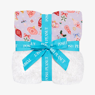 Posh Peanut Holly Plush Patoo Blanket, Posh Peanut, All Things Holiday, Christmas, Holly, Patoo, Plush Patoo, Posh Peanut, Posh Peanut Blanket, Posh Peanut Plush Patoo, Posh Peanut Retailer E