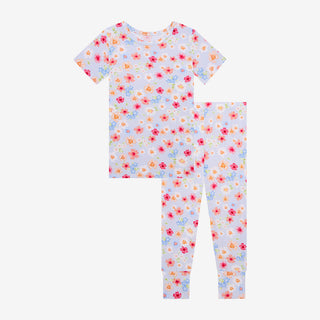 Posh Peanut Carissa S/S Basic Loungewear, Posh Peanut, Carissa, cf-size-5t, cf-type-pajama-set, cf-vendor-posh-peanut, Floral, Pajama, Pajamas, Posh Peanut, Posh Peanut Carissa, Posh Peanut L