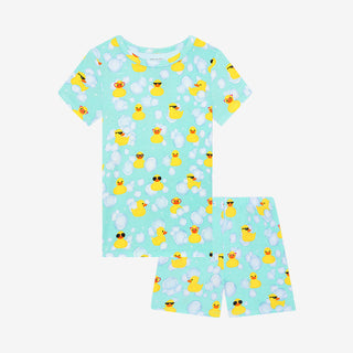 Posh Peanut Ducky Basic Short Sleeve & Short Length Pajama, Posh Peanut, Ducky, Pajama, Pajamas, Posh Peanut, Posh Peanut Basic Loungewear with Shorts, Posh Peanut Ducky, Posh Peanut Loungewe