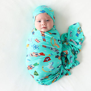 Posh Peanut Fritz Swaddle & Beanie Set, Posh Peanut, All Things Holiday, cf-type-swaddle-&-beanie-set, cf-vendor-posh-peanut, Christmas, Fritz, Posh Peanut, Posh Peanut Infant Swaddle & Beani