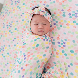 Posh Peanut Estelle Swaddle & Headband Set, Posh Peanut, cf-type-swaddle-&-headband-set, cf-vendor-posh-peanut, Estelle, Floral, Posh Peanut, Posh Peanut Estelle, Posh Peanut Retailer Exclusi