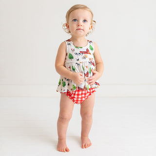 Posh Peanut Nashville V-Neck Tank Top Peplum & Bloomer Set, Posh Peanut, cf-size-6-12-months, cf-type-2pc-set, cf-vendor-posh-peanut, Nashville, Posh Peanut, Posh Peanut Bummie Set, Posh Pean