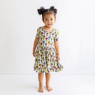 Posh Peanut Maya Lynn Short Sleeve Ruffled Twirl Dress, Posh Peanut, Maya Lynn, Posh Peanut, Posh Peanut Short Sleeve Ruffled Twirl Dress, Posh Peanut Twirl Dress, PPSS23, Ruffled Twirl Dress