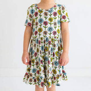 Posh Peanut Maya Lynn Short Sleeve Ruffled Twirl Dress, Posh Peanut, Maya Lynn, Posh Peanut, Posh Peanut Short Sleeve Ruffled Twirl Dress, Posh Peanut Twirl Dress, PPSS23, Ruffled Twirl Dress