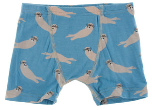 KicKee Pants Blue Moon Sea Otter & Burlap Sharks Boxer Briefs Set, KicKee Pants, Boys Boxer Brief Set, Boys Boxer Briefs Set, Boys Boxers, CM22, Els PW 8598, KicKee, KicKee Boys Boxer Brief S