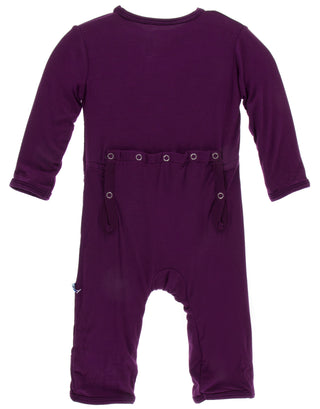 KicKee Pants Solid Wine Grapes Coverall with Snaps, KicKee Pants, cf-size-18-24-months, cf-type-coverall, cf-vendor-kickee-pants, CM22, Coverall, Els PW 5060, KicKee Pants, KicKee Pants Astro