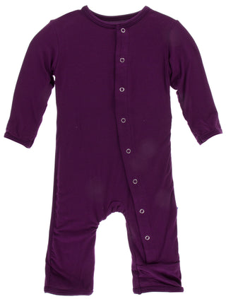 KicKee Pants Solid Wine Grapes Coverall with Snaps, KicKee Pants, cf-size-18-24-months, cf-type-coverall, cf-vendor-kickee-pants, CM22, Coverall, Els PW 5060, KicKee Pants, KicKee Pants Astro