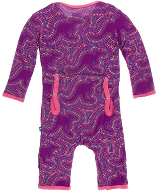 KicKee Pants Starfish Kangaroo Coverall with Snaps, KicKee Pants, CM22, Coverall, Coverall with Snaps, Fitted Coverall, Kangaroo, KicKee, KicKee Coverall, KicKee Coverall with Snaps, KicKee P