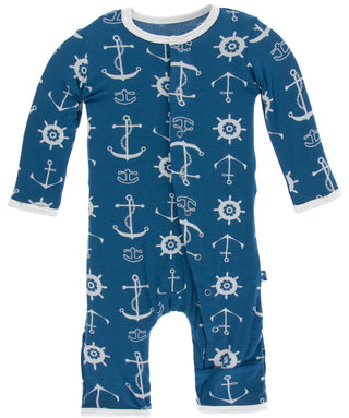 KicKee Pants Twilight Anchor Coverall with Snaps, KicKee Pants, Black Friday, CM22, Coverall, Coverall with Snaps, Cyber Monday, Els PW 5060, Els PW 8258, End of Year, End of Year Sale, Fitte