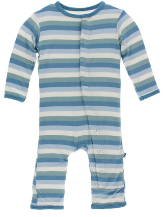 KicKee Pants Oceanography Stripe Coverall with Snaps, KicKee Pants, CM22, Coverall, Els PW 5060, KicKee, KicKee Oceanography, KicKee Pants Coverall, KicKee Pants Coverall with Snaps, KicKee P