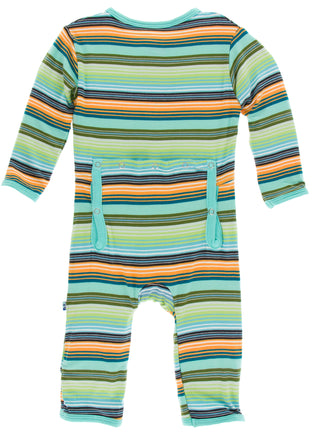 KicKee Pants Cancun Glass Stripe Coverall with Snaps, KicKee Pants, Black Friday, Cancun Glass Stripe, CM22, Coverall with Snaps, Cyber Monday, Els PW 5060, Els PW 8258, End of Year, End of Y