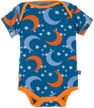 KicKee Pants Twilight Moon and Stars Short Sleeve One Piece, KicKee Pants, CM22, KicKee, KicKee Pants, KicKee Pants Anniversary Spring, KicKee Pants One Piece, KicKee Pants Spring Anniversary