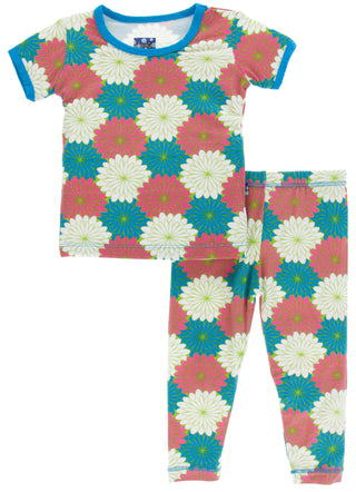 KicKee Pants Tropical Flowers S/S Pajama Set with Pants, KicKee Pants, Black Friday, Brazil, CM22, Cyber Monday, Els PW 5060, Els PW 8258, End of Year, End of Year Sale, KicKee, KicKee Brazil