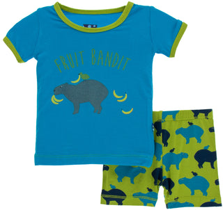 KicKee Pants Meadow Capybara S/S Pajama Set with Shorts, KicKee Pants, Black Friday, brazil, Capybara, CM22, Cyber Monday, Els PW 5060, Els PW 8258, End of Year, End of Year Sale, KicKee, Kic