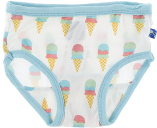 KicKee Pants Strawberry Carnival & Natural Ice Cream Girls Underwear Set, KicKee Pants, CM22, Els PW 8598, Girls Underwear, KicKee, KicKee Pants, KicKee Pants Natural Ice Cream, KicKee Pants 