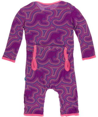 KicKee Pants Starfish Kangaroo Coverall with Zipper, KicKee Pants, CM22, Coverall, Fitted Coverall, kangaroo, KicKee, KicKee Coverall, KicKee Pants, KicKee Pants Coverall, KicKee Pants Covera