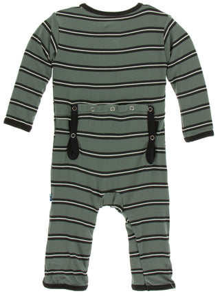 KicKee Pants Succulent Kenya Stripe Coverall with Zipper, KicKee Pants, CM22, Coverall, Coverall with Zipper, Kenya, KicKee, KicKee Pants, KicKee PAnts Coverall, KicKee Pants Coverall with Zi