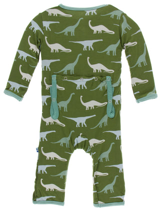 KicKee Pants Moss Sauropods Coverall with Zipper, KicKee Pants, Black Friday, CM22, Coverall with Zipper, Cyber Monday, Els PW 8258, End of Year, End of Year Sale, KicKee, KicKee Paleontology