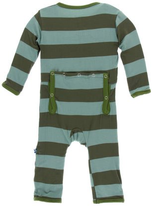 KicKee Pants Paleontology Fauna Stripe Coverall with Zipper, KicKee Pants, Black Friday, CM22, Coverall with Zipper, Cyber Monday, Els PW 8258, End of Year, End of Year Sale, KicKee, KicKee P