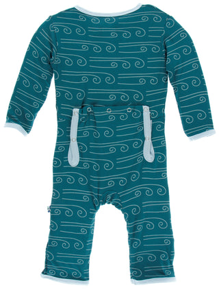 KicKee Pants Heritage Blue Winds Coverall with Zipper, KicKee Pants, Black Friday, cf-size-12-18-months, cf-type-coverall, cf-vendor-kickee-pants, CM22, Coverall, Coverall with Zipper, Cyber 