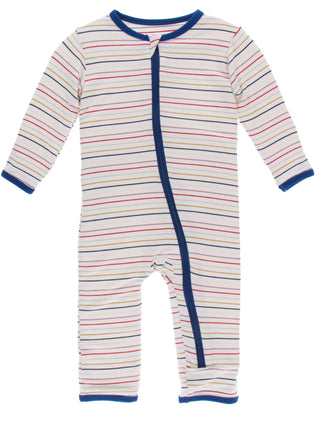 KicKee Pants Everyday Heroes Multi Stripe Coverall with Zipper, KicKee Pants, cf-size-6-years, cf-type-coverall, cf-vendor-kickee-pants, CM22, Coverall, Coverall with Zipper, Coveralls, Fitte