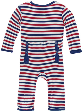 KicKee Pants USA Stripe Coverall with Zipper, KicKee Pants, 4th of July, Black Friday, CM22, Coverall, Coverall with Zipper, Cyber Monday, Els PW 5060, Els PW 8258, End of Year, End of Year S