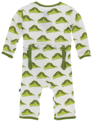 KicKee Pants Natural Caterpillars Coverall with Zipper, KicKee Pants, Botany, cf-size-18-24-months, cf-type-coverall, cf-vendor-kickee-pants, CM22, Coverall, Coverall with Zipper, Coveralls, 