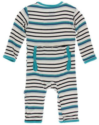 KicKee Pants Neptune Stripe Coverall with Zipper, KicKee Pants, CM22, Coverall, KicKee Pants, KicKee Pants Astronomy, KicKee Pants Coverall, KicKee Pants Coverall with Zipper, KicKee Pants Co