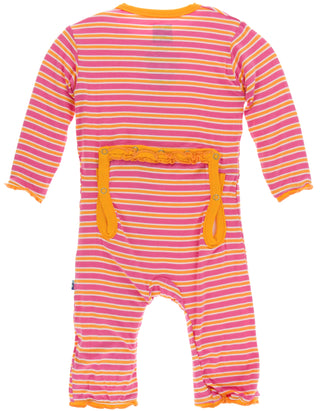 KicKee Pants Flamingo Brazil Stripe Muffin Ruffle Coverall with Zipper, KicKee Pants, Black Friday, Brazil, Brazil Stripe, cf-size-3t, cf-type-kickee-pants-brazil, cf-vendor-kickee-pants, CM2