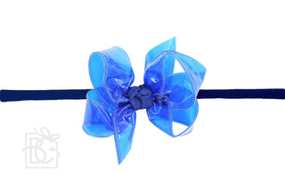 Large Waterproof Double Knot Hair Bow on Headband, Beyond Creations, Alligator Clip Hair Bow, Beyond Creations, Bow, cf-size-apple-green, cf-size-aqua, cf-size-aquamarine, cf-size-black, cf-s