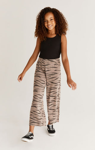 Z Supply Girls Brinley Zebra Pant - Frappe, Z Supply, cf-size-large-12-14, cf-size-medium-10-12, cf-size-small-7-8, cf-type-bottoms, cf-vendor-z-supply, CM22, JAN23, tween clothing, Z Supply,