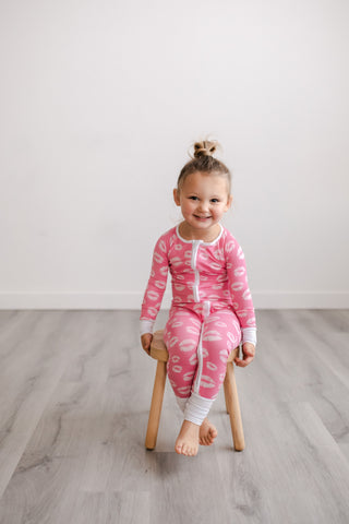 Little Sleepies Pink Kisses Convertible Romper/Sleeper, Little Sleepies, Bamboo Pajamas, CM22, Coverall, Footie, Little Sleepies, Little Sleepies Bamboo, Little Sleepies Convertible Romper/Sl