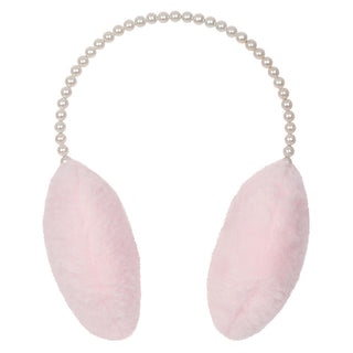 Iscream Pink Pearl Earmuffs, Iscream, All Things Holiday, Ear Muffs, Iscream, Iscream Earmuffs, iscream-shop, Pink Pearl Earmuffs, Earmuffs - Basically Bows & Bowties