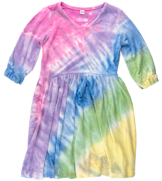 Fairwell Prairie Dress in Mermaid, Fairwell, CM22, Dress, Dresses, Fairwell, Fairwell Dress, Fairwell Kids Clothing, Fairwell Mermaid, Fairwell Mermaid Tie Dye, Fairwell Prairie Dress, Fairwe