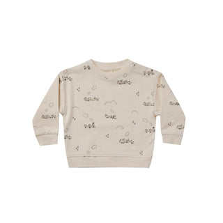 Quincy Mae Fleece Sweatshirt - Trains, Quincy Mae, Quincy Mae, Quincy Mae AW22, Quincy Mae Fleece Sweatshirt, Trains, Shirts & Tops - Basically Bows & Bowties