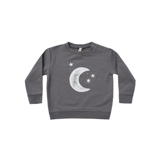 Quincy Mae Fleece Sweatshirt - Moon + Stars, Quincy Mae, Quincy Mae, Quincy Mae AW21, Quincy Mae Dark Sea, Quincy Mae Fleece Sweatshirt, Quincy Mae Moon + Stars, Quincy Mae Stars, Onesie - Ba