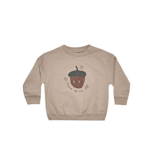 Quincy Mae Fleece Sweatshirt - Acorns, Quincy Mae, Acorns, Falling For You, Quincy Mae, Quincy Mae AW22, Quincy Mae Fleece Sweatshirt, Shirts & Tops - Basically Bows & Bowties