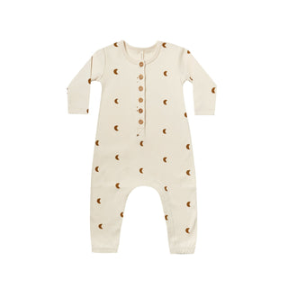 Quincy Mae Long Sleeve Jumpsuit - Moons, Quincy Mae, cf-size-12-18-months, cf-type-romper, cf-vendor-quincy-mae, Quincy Mae, Quincy Mae AW21, Quincy Mae Long Sleeve Jumpsuit, Quincy Mae Moons