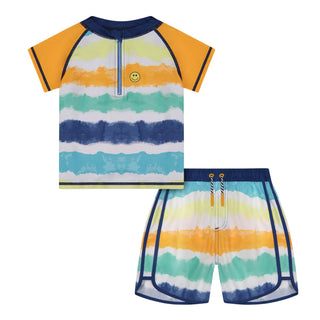 Andy & Evan Boys Tie-Dye Stripe 2pc Rashguard Set, Andy & Evan, Andy & Evan, Andy & Evan Boys Tie-Dye Stripe 2pc Rashguard Set, Andy & Evan Rashguard, Andy & Evan Swimwear, Andy and e/van swi