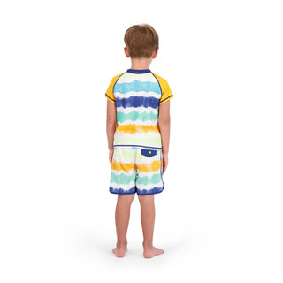 Andy & Evan Boys Tie-Dye Stripe 2pc Rashguard Set, Andy & Evan, Andy & Evan, Andy & Evan Boys Tie-Dye Stripe 2pc Rashguard Set, Andy & Evan Rashguard, Andy & Evan Swimwear, Andy and e/van swi