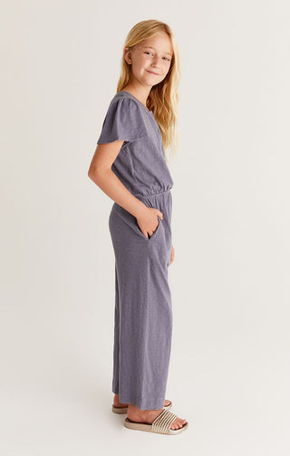 Z Supply Girls Ariella Slub Jumpsuit - Indigo, Z Supply, JAN23, Romper, Tween Girl, tween girls, Tween Girls Clothing, Z Supply, Z Supply Girls, Z Supply Girls Ariella Slub Jumpsuit, Z Supply