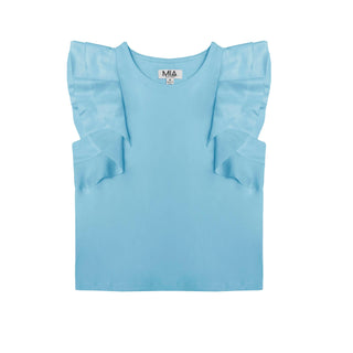 MIA New York Flutter Top - Blue, MIA New York, Blue, cf-size-large-12, cf-type-tank-top, cf-vendor-mia-new-york, Flutter Top, MIA, MIA New York, MIA Tank Top, Tank Top, Tank Top - Basically B