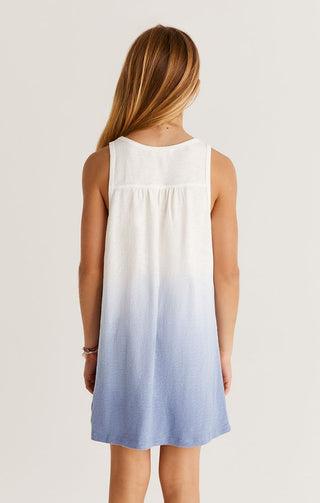 Z Supply Amalfi Dip Dye Dress - Ocean, Z Supply, Amalfi Dress, cf-size-large-12-14, cf-type-dresses, cf-vendor-z-supply, CM22, JAN23, Top, Tween Girl, tween girls, Tween Girls Clothing, Z Sup