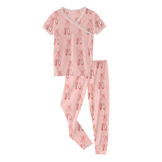 KicKee Pants Baby Rose Ballet S/S Kimono Pajama Set, KicKee Pants, cf-size-4t, cf-type-pajama-set, cf-vendor-kickee-pants, CM22, KicKee, KicKee Pants, KicKee Pants Fresh Air Florist, KicKee P