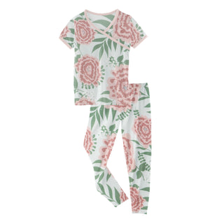 KicKee Pants Fresh Air Florist S/S Kimono Pajama Set, KicKee Pants, cf-size-4t, cf-size-5-years, cf-type-pajama-set, cf-vendor-kickee-pants, CM22, KicKee, KicKee Pants, KicKee Pants Fresh Air