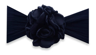 Baby Bling Silk Ruffle Flower Headband - Black, Baby Bling, Baby Baby Bling Headbands, Baby Bling, Baby Bling Black, Baby Bling Black Silk Ruffle Flower Headband, Baby Bling Flower Headband, 