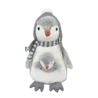 Mon Ami Pebble the Penguin & Baby Plush Toy, Mon Ami, All Things Holiday, cf-type-stuffed-animals, cf-vendor-mon-ami, Christmas, Mon Ami, Mon Ami Christmas, Mon Ami Designs, Mon Ami Penguin, 